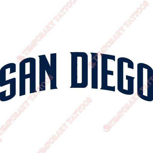 San Diego Padres Customize Temporary Tattoos Stickers NO.1875